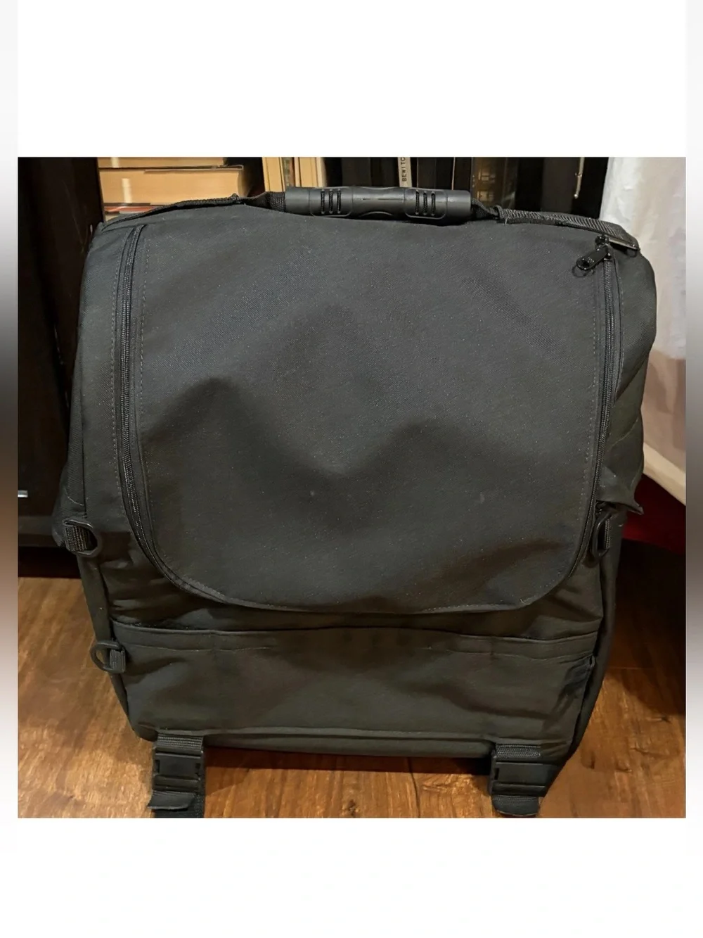 Harley Davidson By SAC Black Motorcycle Sissy Bar Backrest Touring Luggage Bag